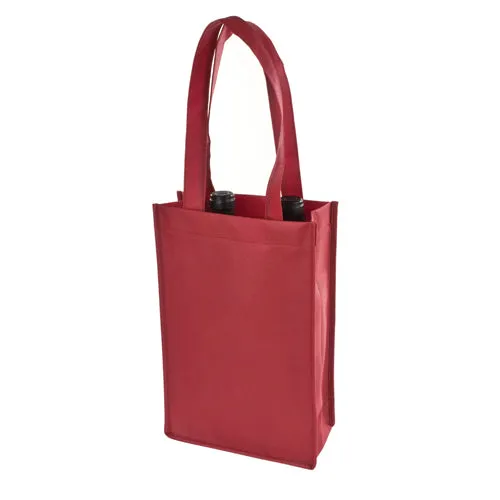 2-Bottle Non-Woven Tote - Red