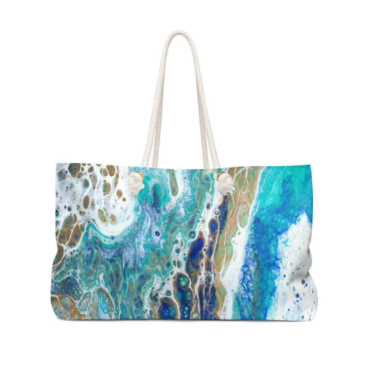 Anna Maria Island Weekender Bag with Sapphire Shores Back