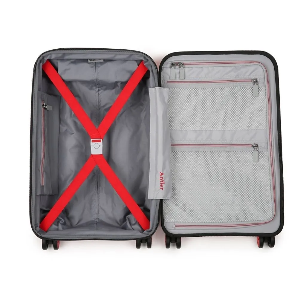 Antler Lincoln 56cm Carry On Hardsided Luggage - Red