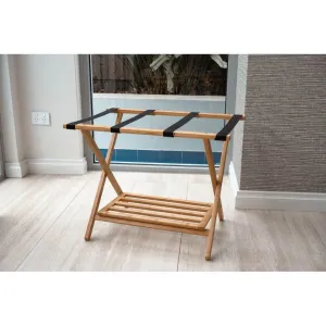 Bamboo Luggage Rack