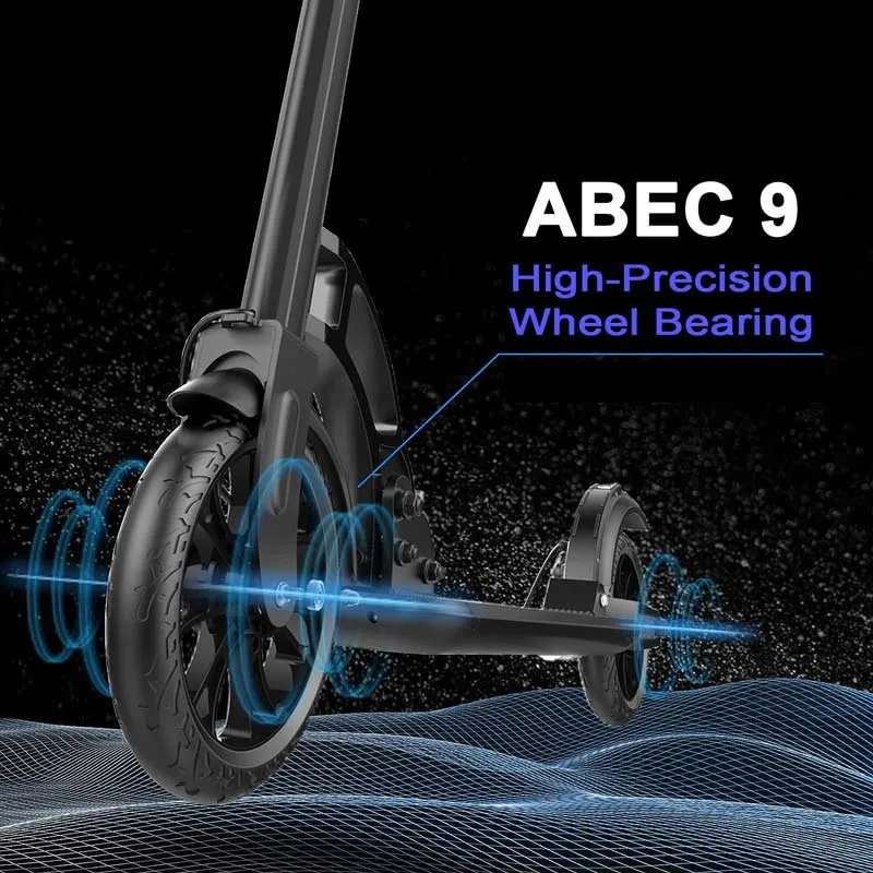 BESREY Turbo Plus Kick Scooter with Shock Absorber, Handbrake and Trolley Mode