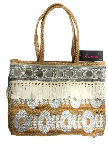 BG-01-1137 Luxury Jute Tote Bag