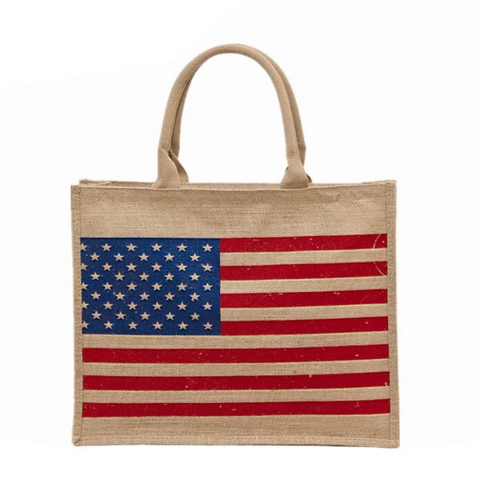 BG283X005AM American Flag Jute bag