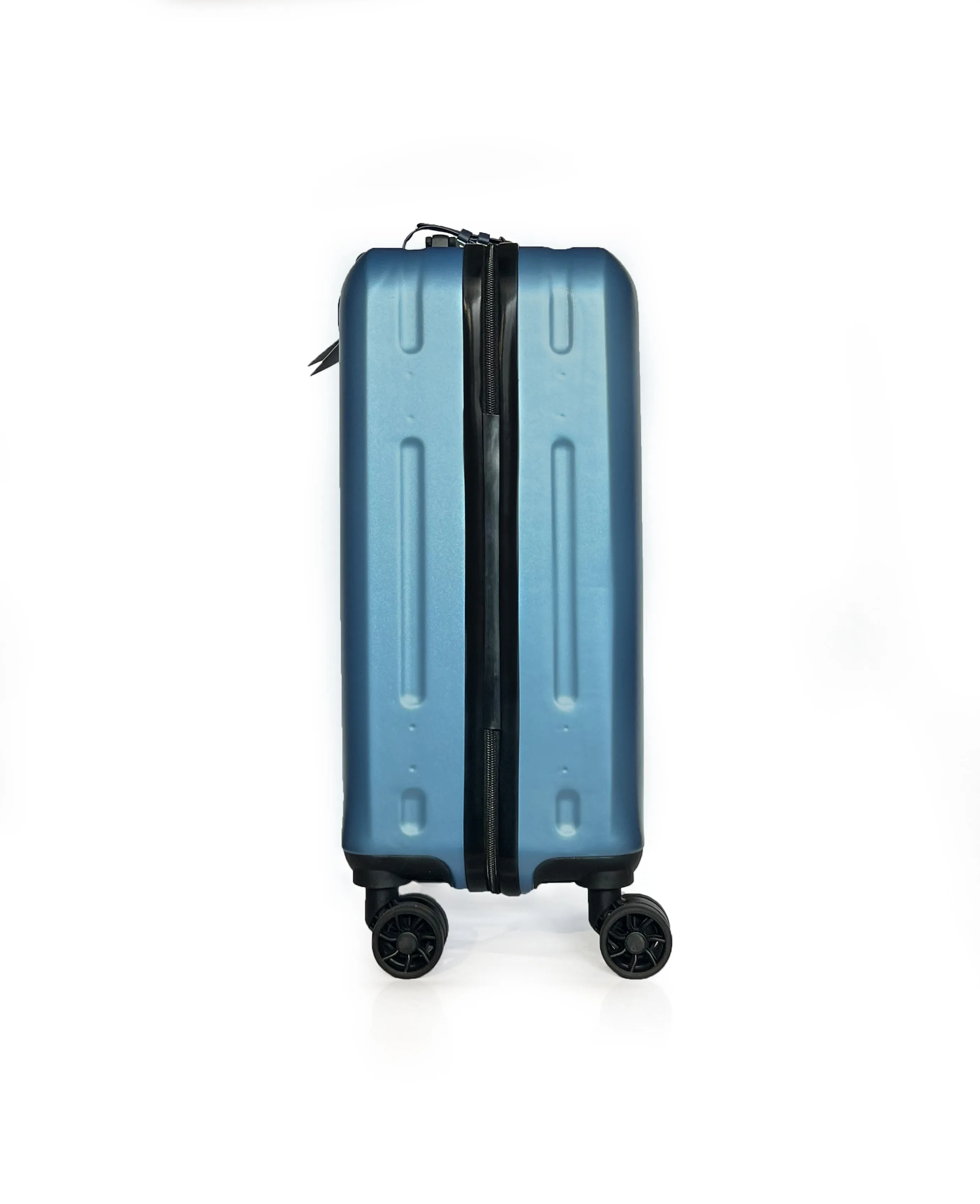 Blue Lightweight Four Wheel 50cm Cabin Suitcase