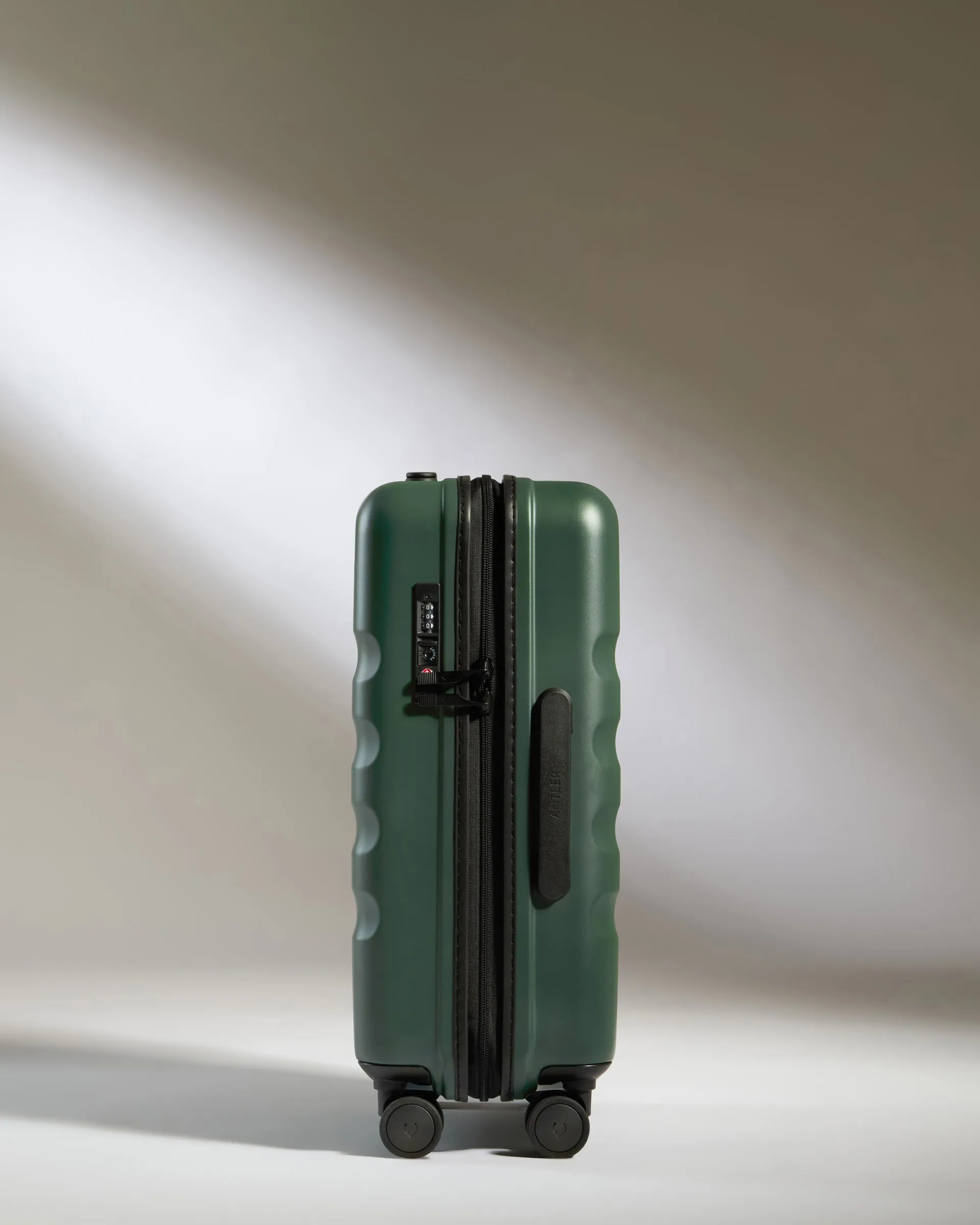 Antler Green Icon Stripe Cabin Suitcase - Stylish and Compact Travel Luggage