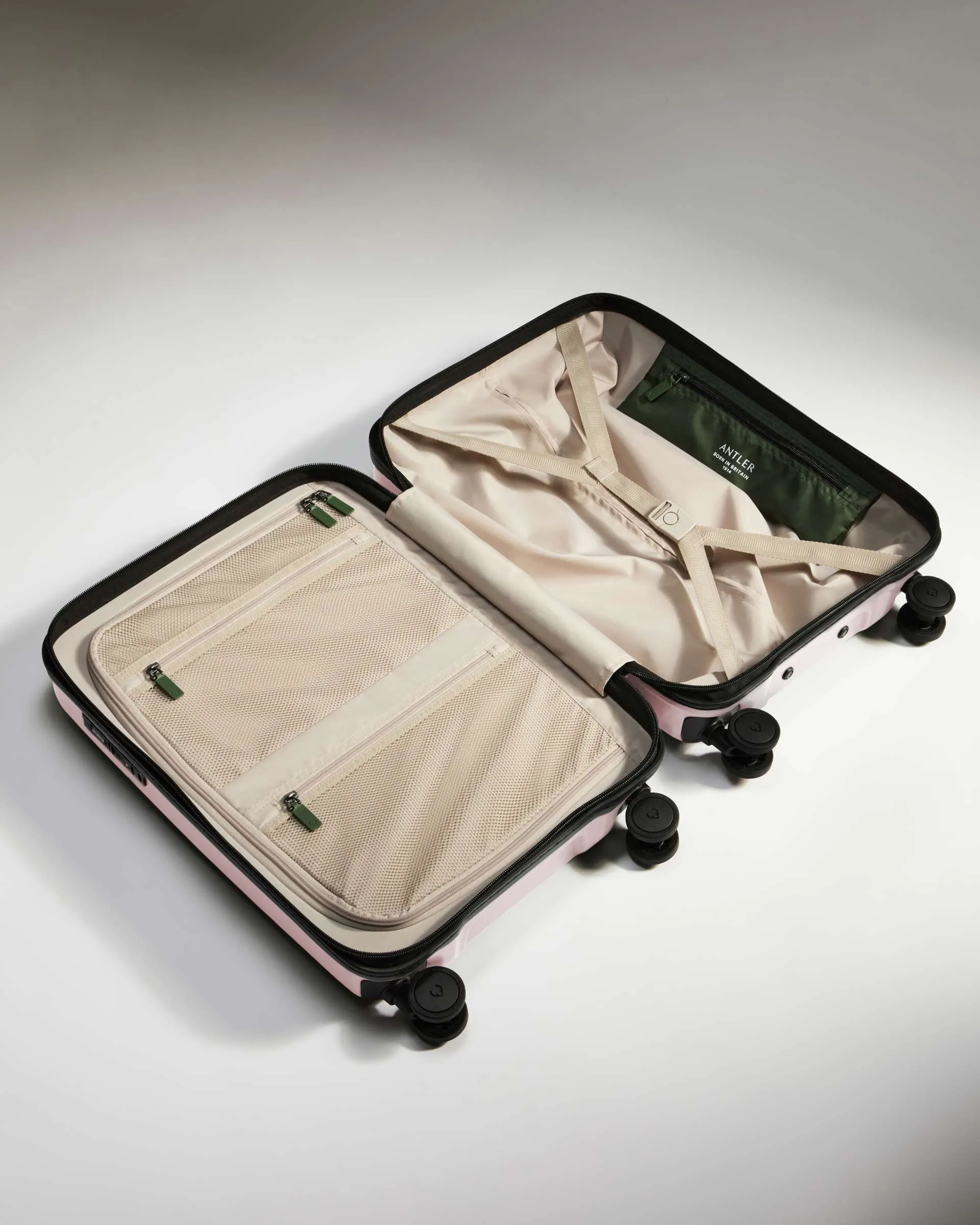 Cabin Suitcase in Moorland Pink - Icon Stripe