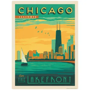 Chicago Illinois Lakefront Vinyl Sticker