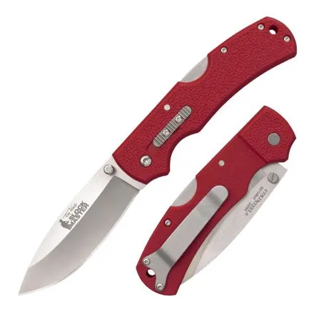 Cold Steel Double Safe Hunter Slock Master Red w/Stainless Steel Clip - Blister Pack