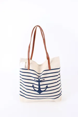 CS610 Nautical Theme Canvas Tote Bag