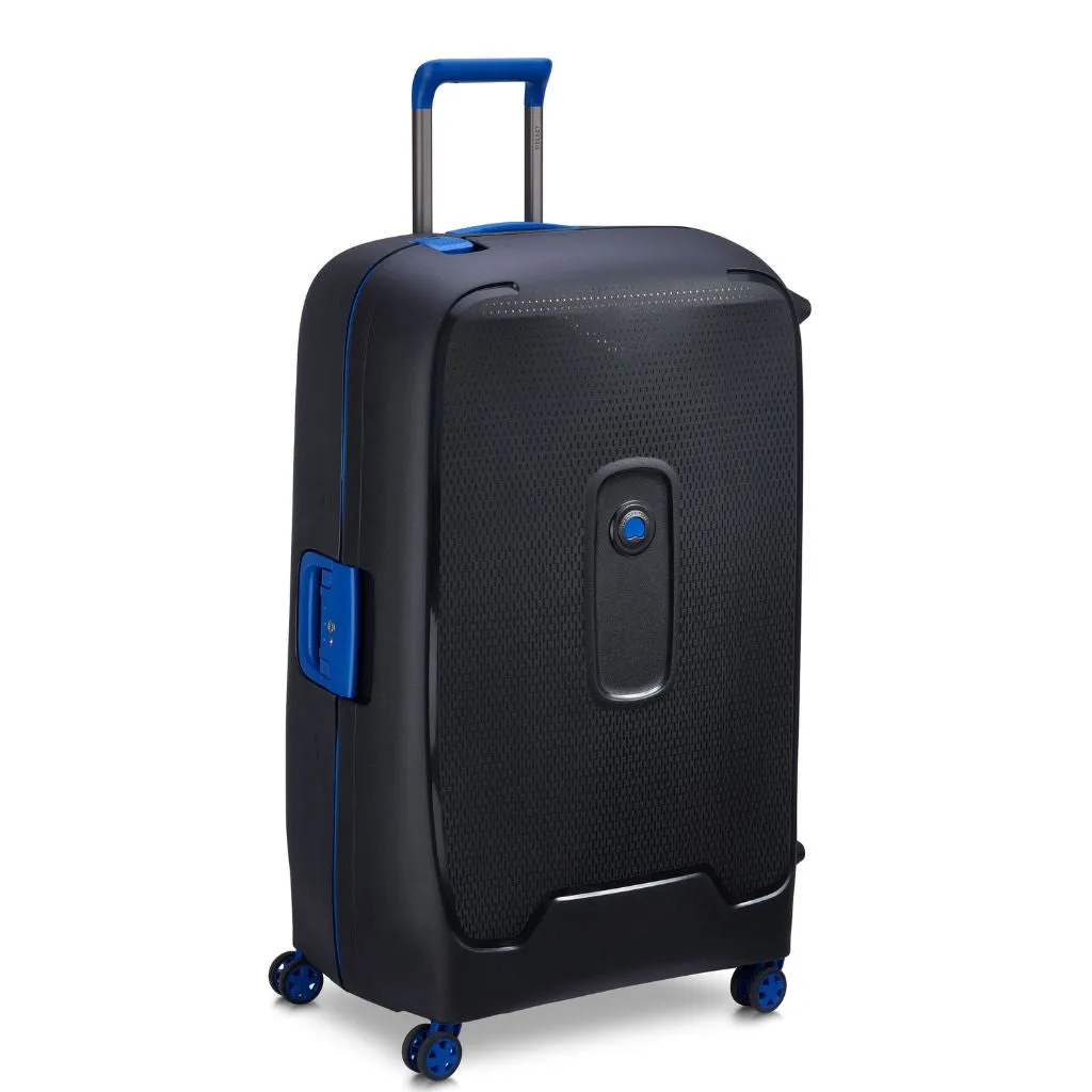 Delsey Moncey 76cm Medium Hardsided Luggage Black/Blue