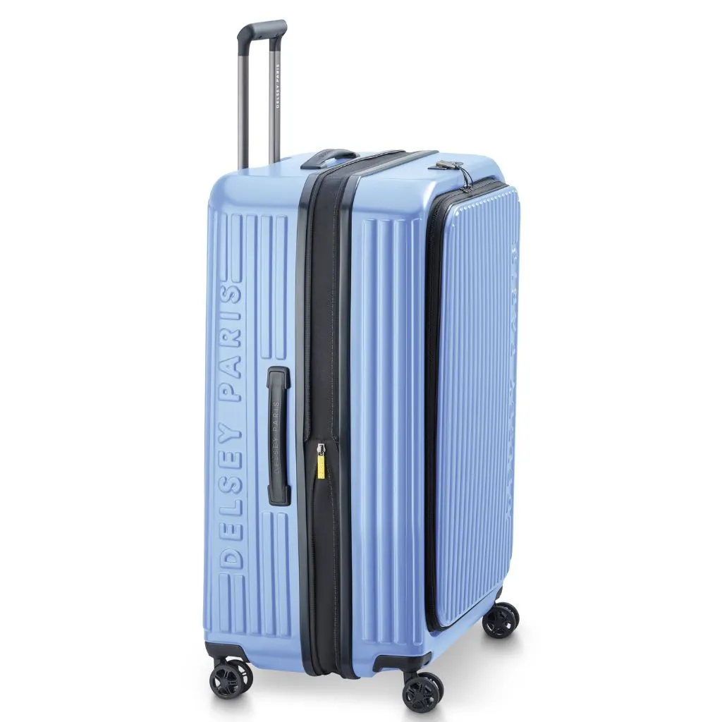 Delsey Securitime ZIP Top Opening 76cm Large Exp Luggage - Blue