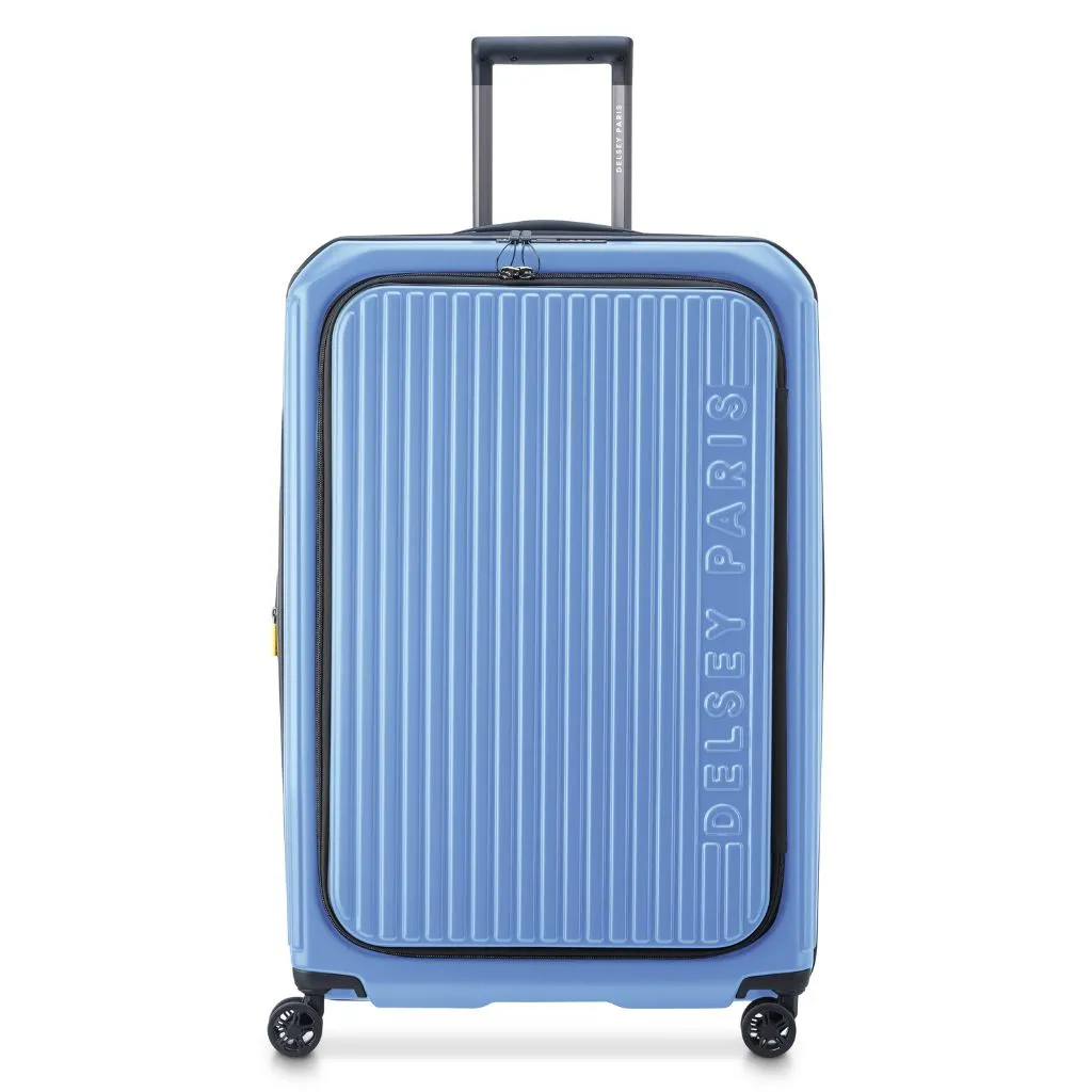 Delsey Securitime ZIP Top Opening 76cm Large Exp Luggage - Blue