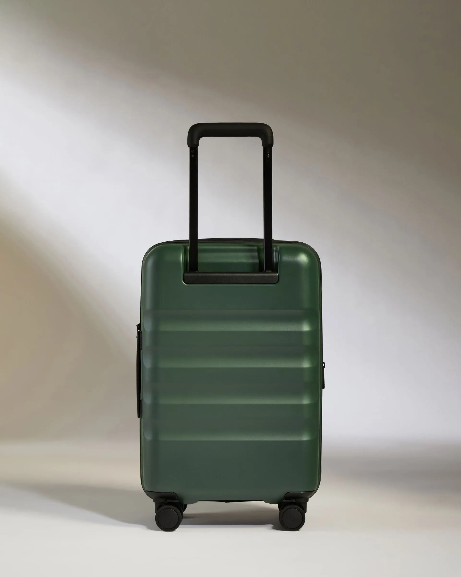 Expandable Cabin Suitcase in Antler Green - Icon Stripe