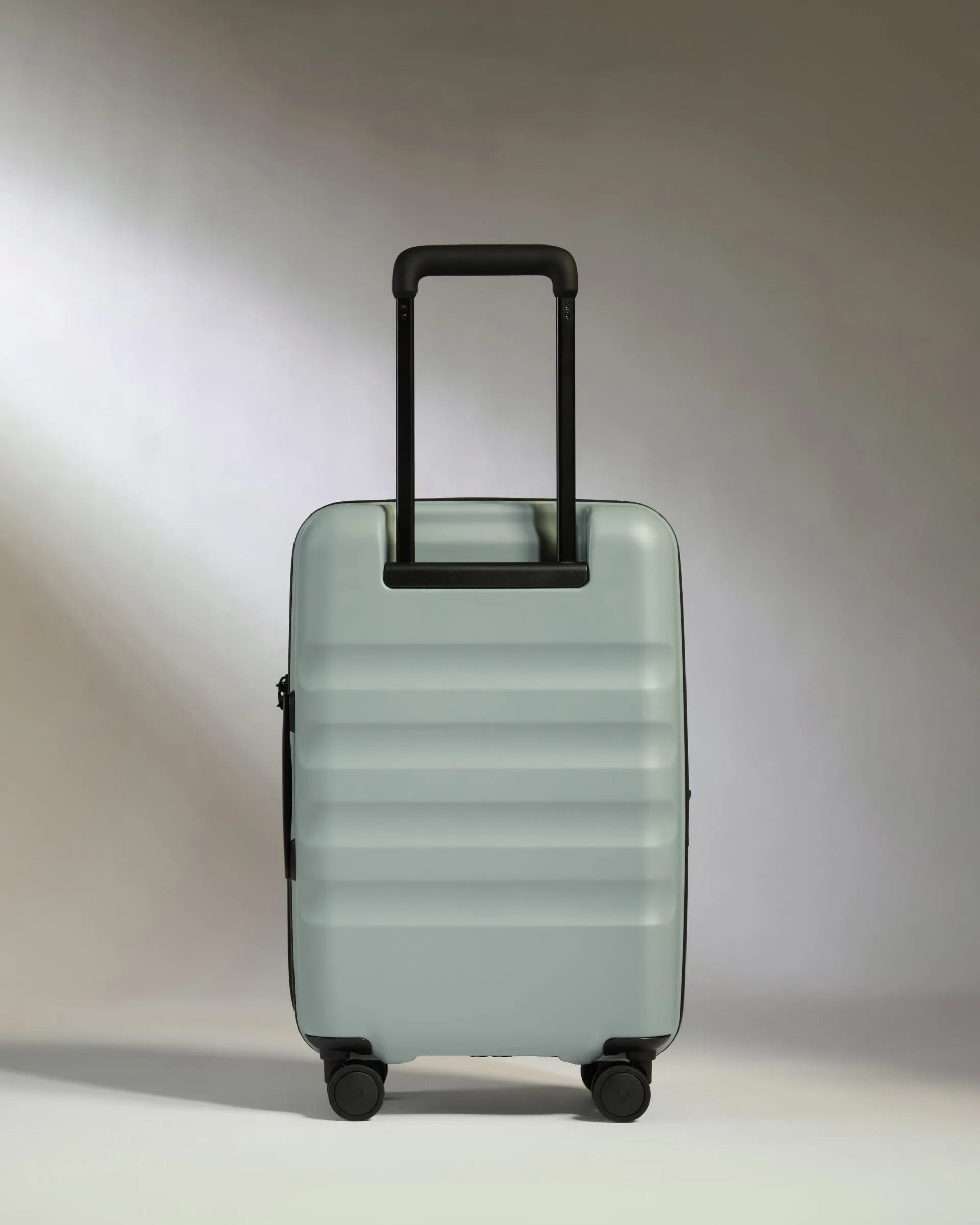 Expandable Cabin Suitcase in Mist Blue - Icon Stripe