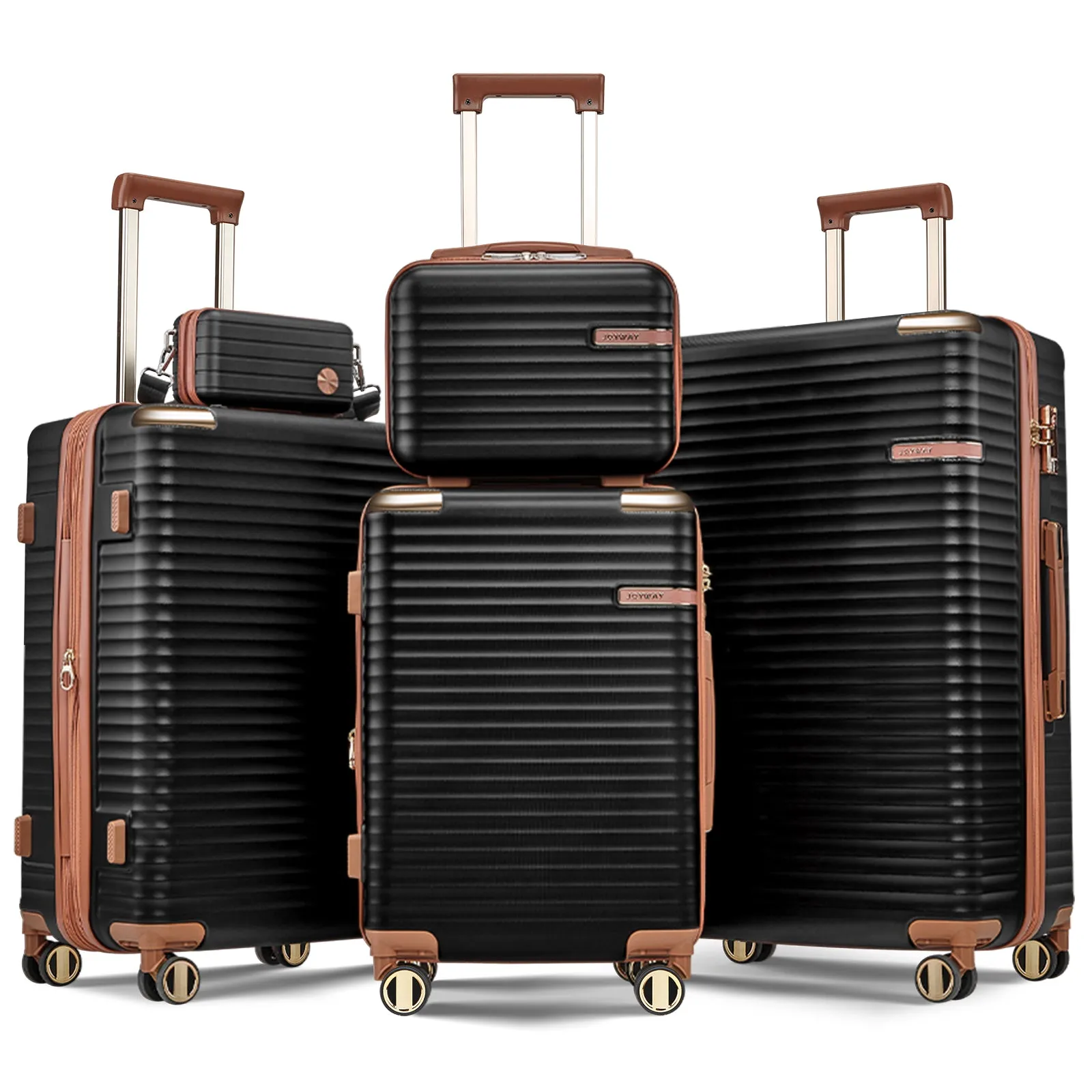 Expandable Hard Shell Suitcase Set 5 Pieces Set TR009