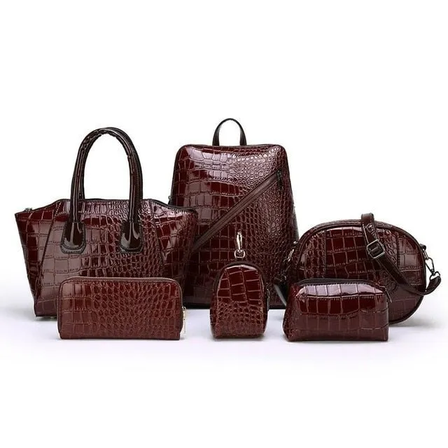 Exquisite CrocLux Composite Totes & Shoulderbags