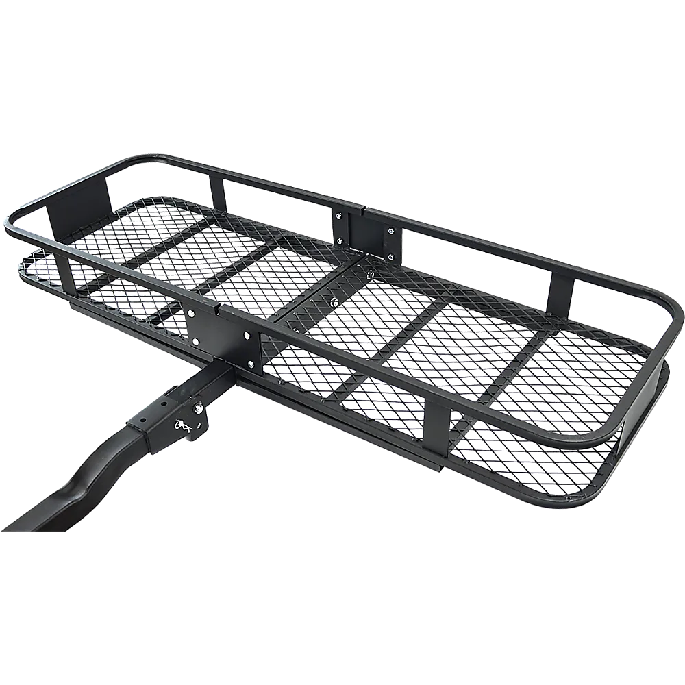 Foldable 220kg Steel Hitch Cargo Carrier with Reflectors