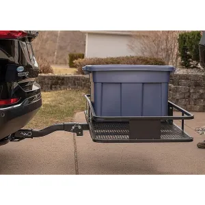 Foldable 220kg Steel Hitch Cargo Carrier with Reflectors