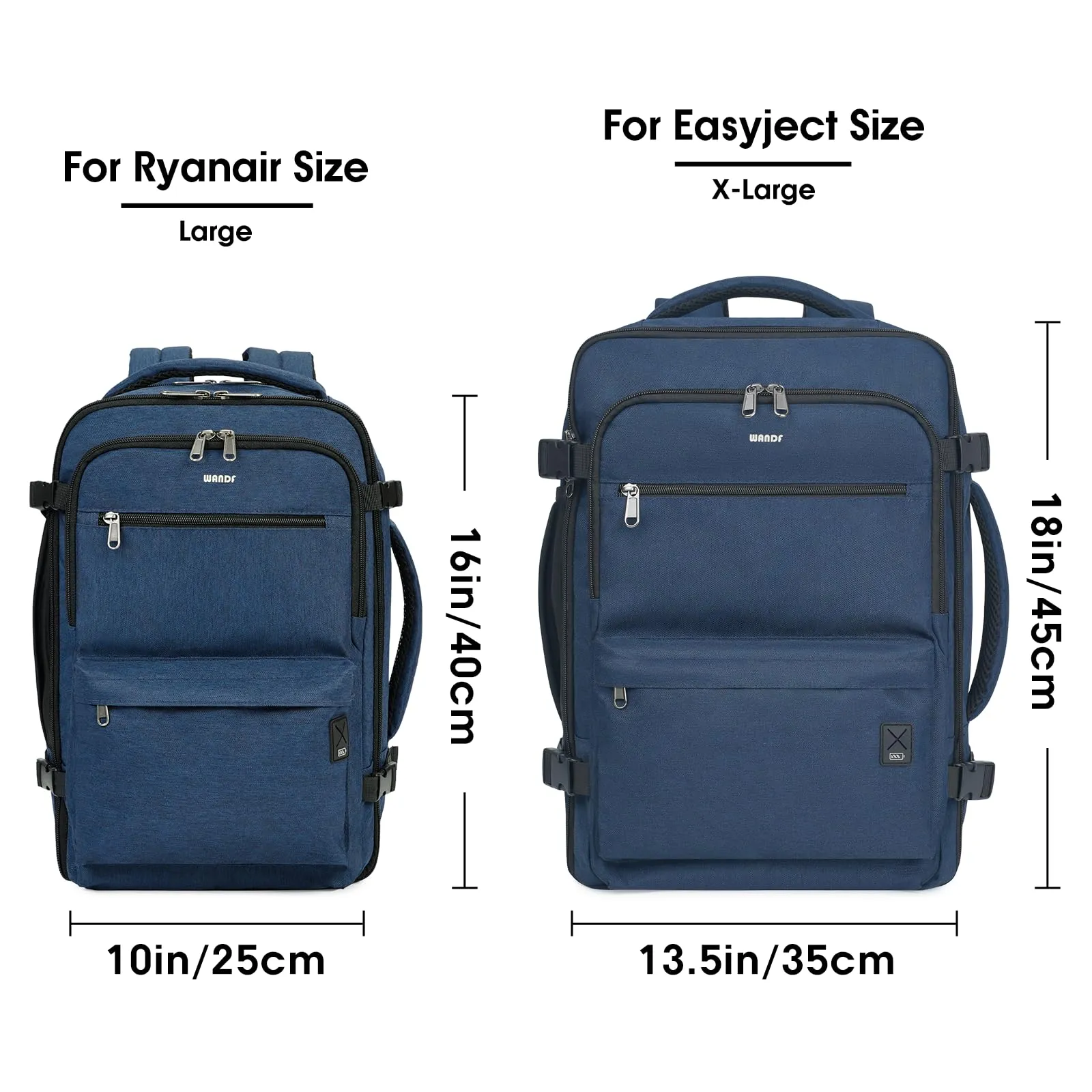 Full Opening Travel Hand Luggage Backpack with Wet Pocket