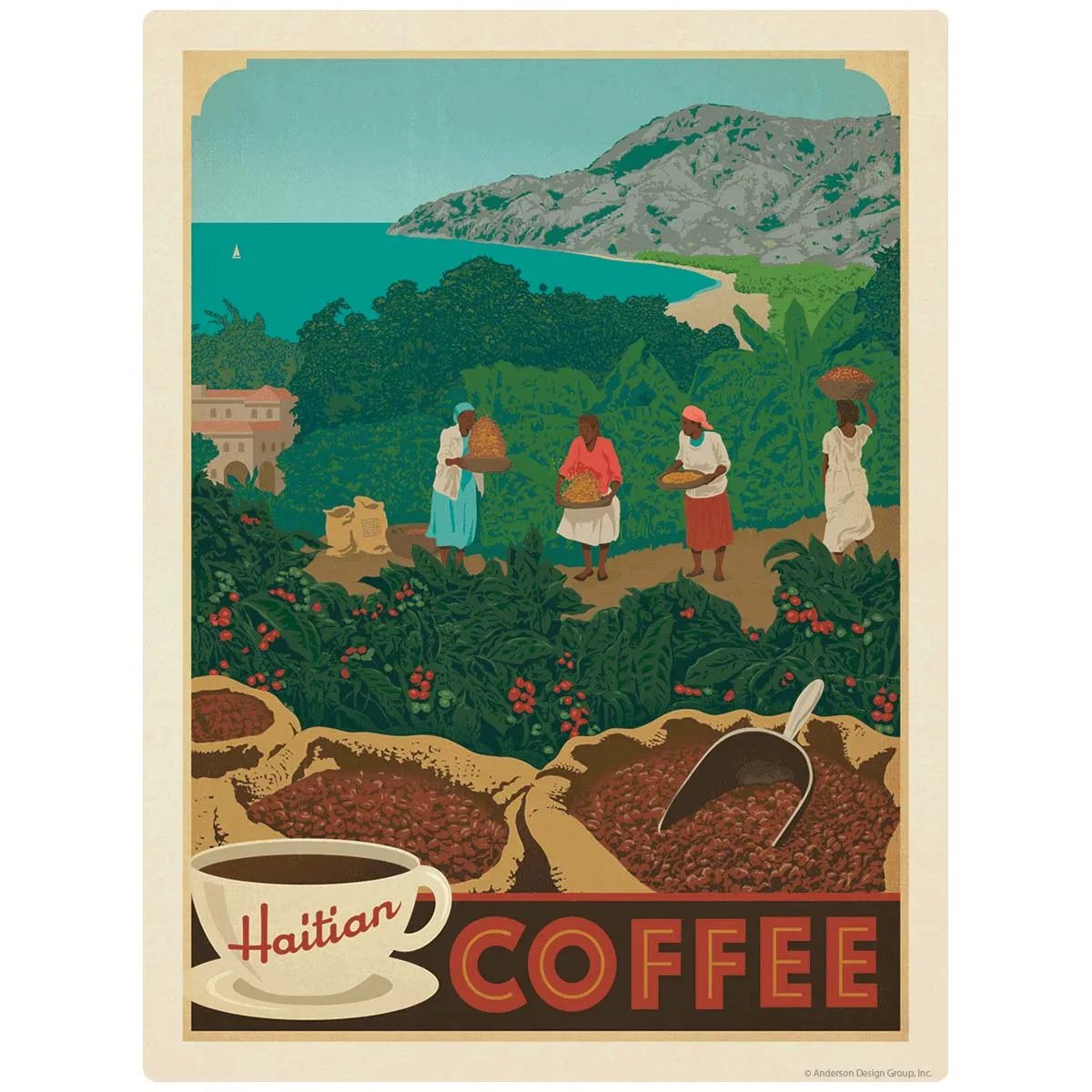 Haitian Coffee Vinyl Sticker