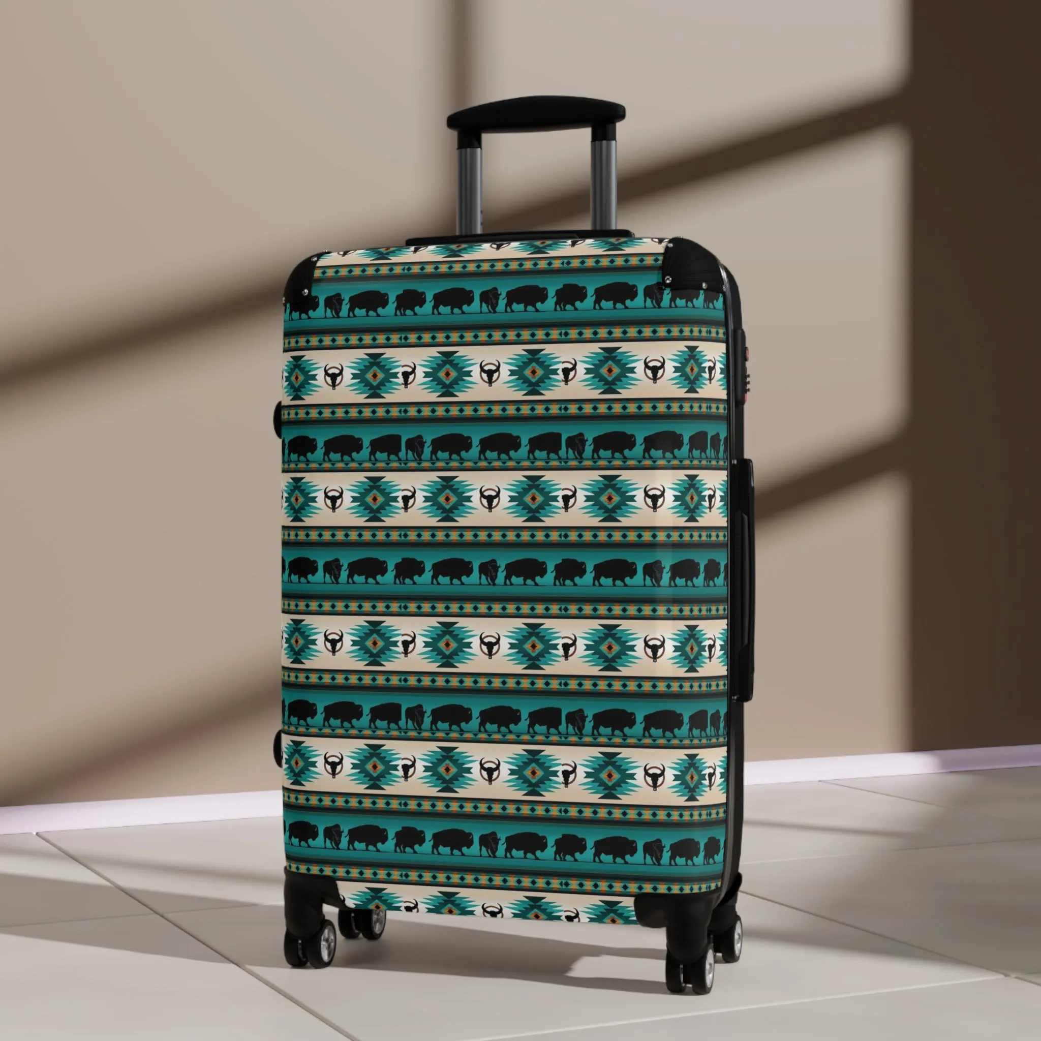 Indigenous Print Suitcase