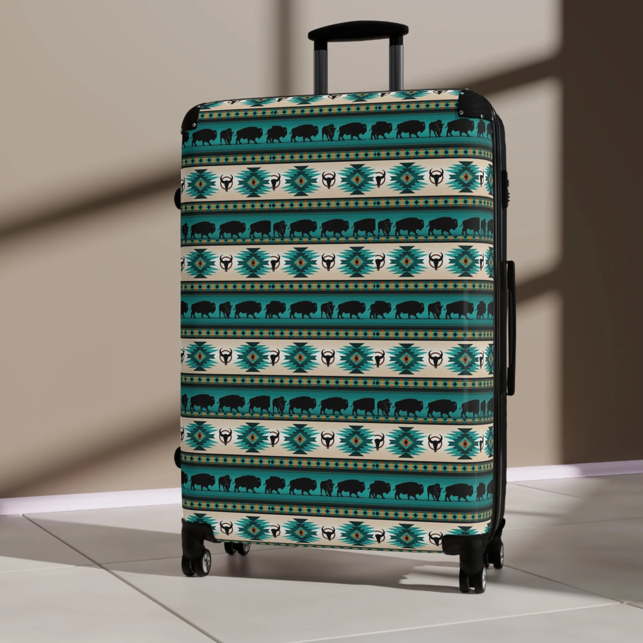 Indigenous Print Suitcase