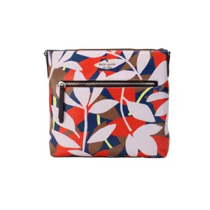 Kate Spade Jackson Street Floral Leather Top Zip Crossbody Bag