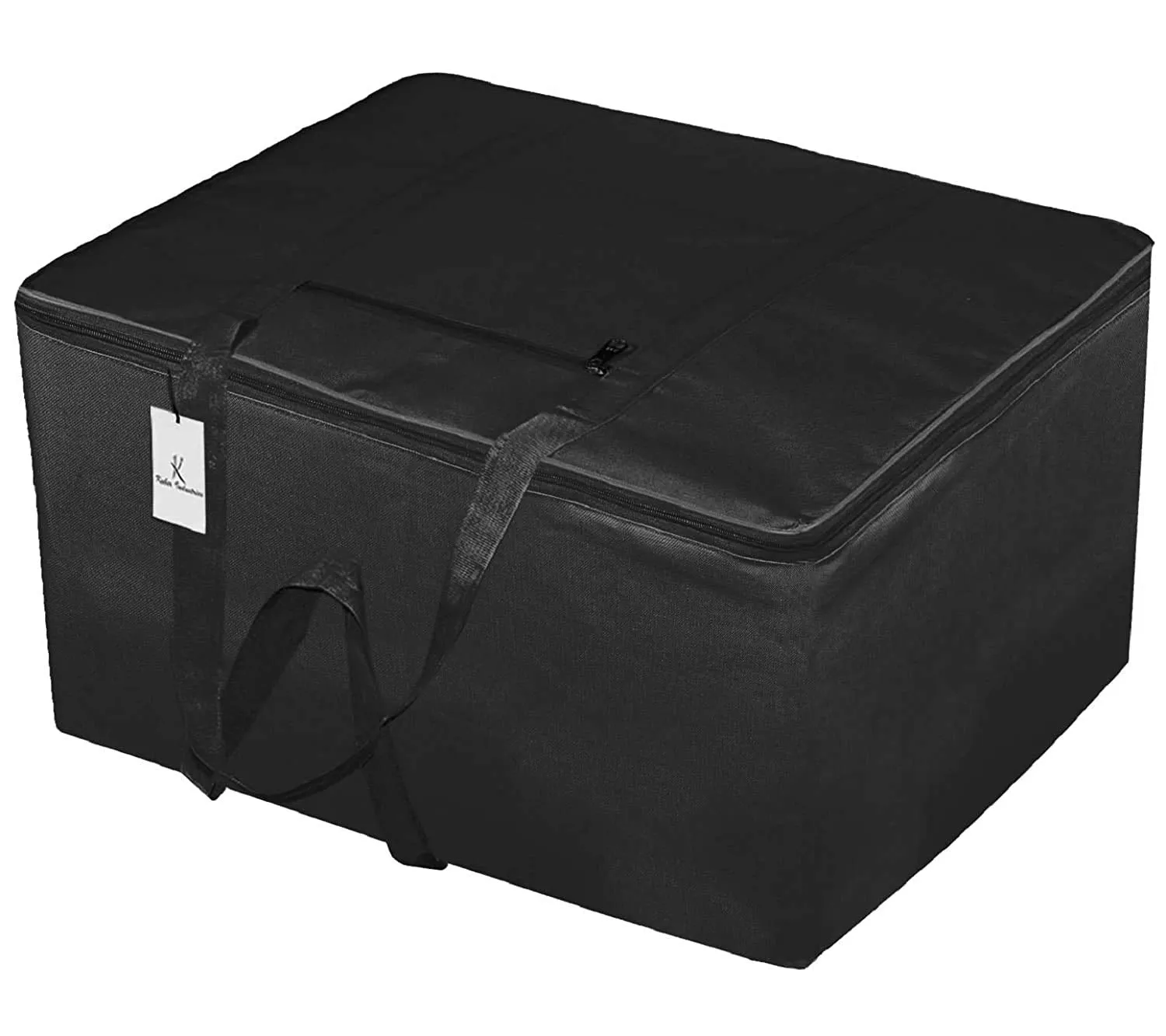 Kuber Industries Small Size Foldable Travel Duffle Bag, Underbed Storage Bag(Black)