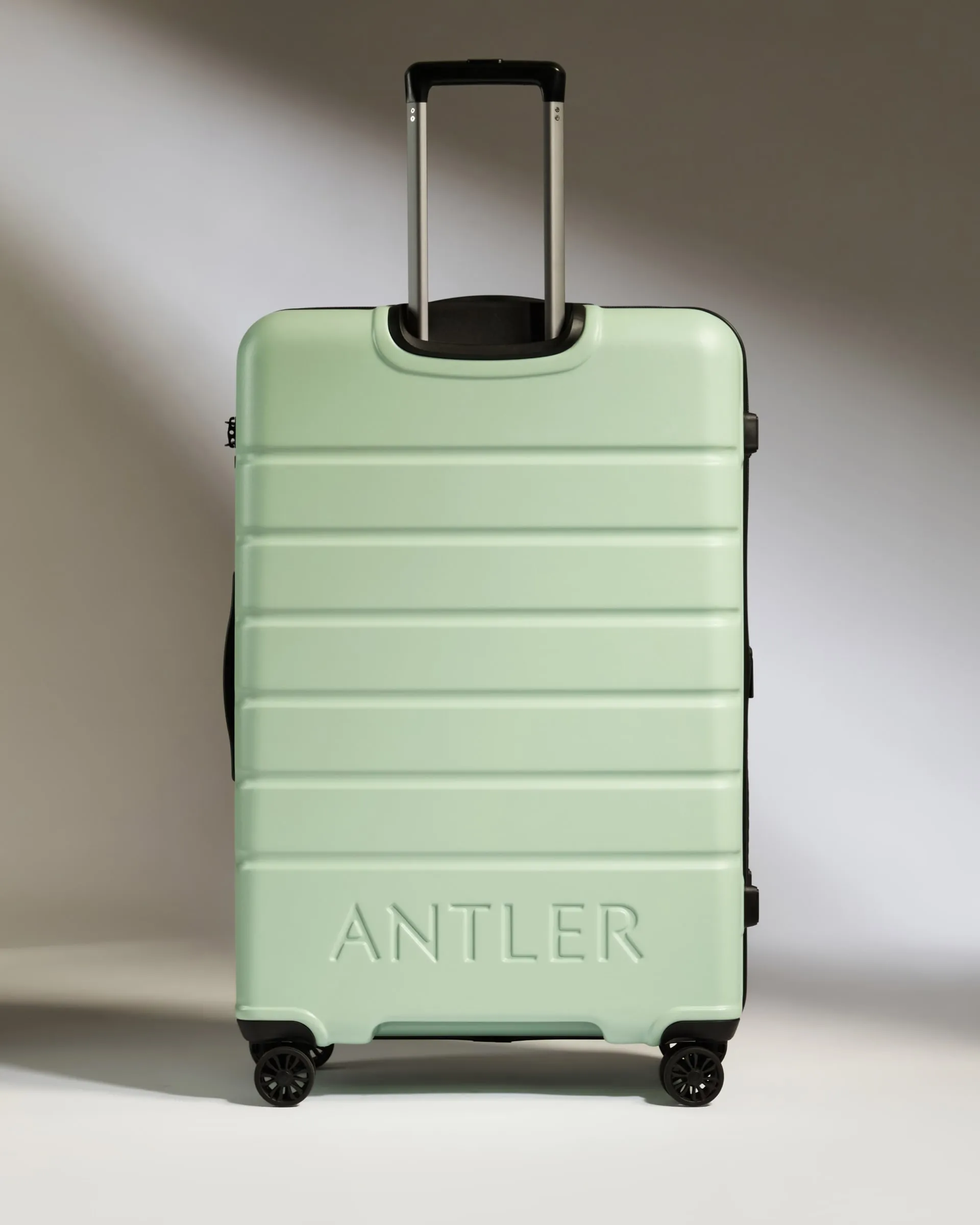 Large Suitcase in Aspen Green - Logo