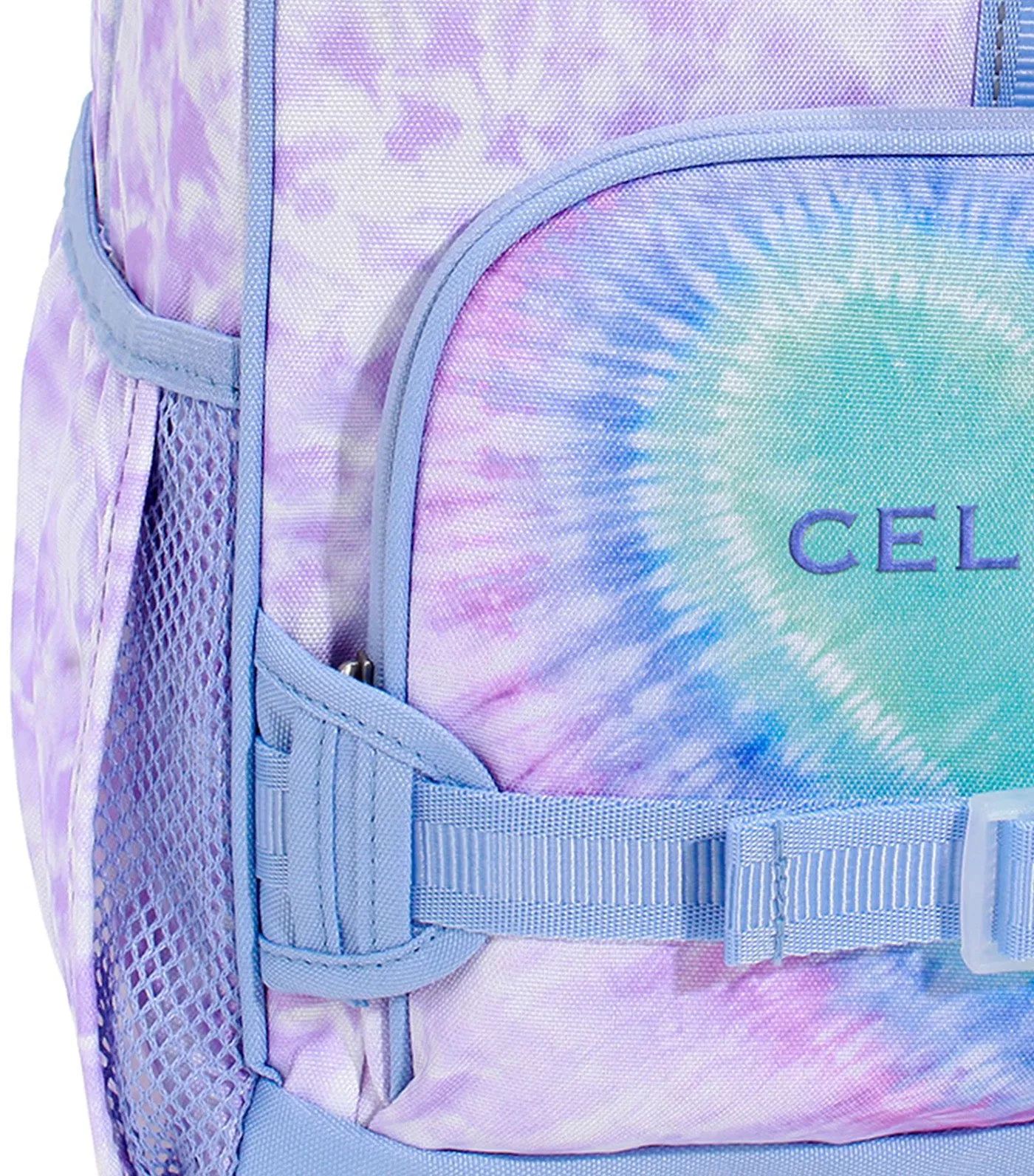 Mackenzie Lavender Heart Tie-Dye Backpacks, Large