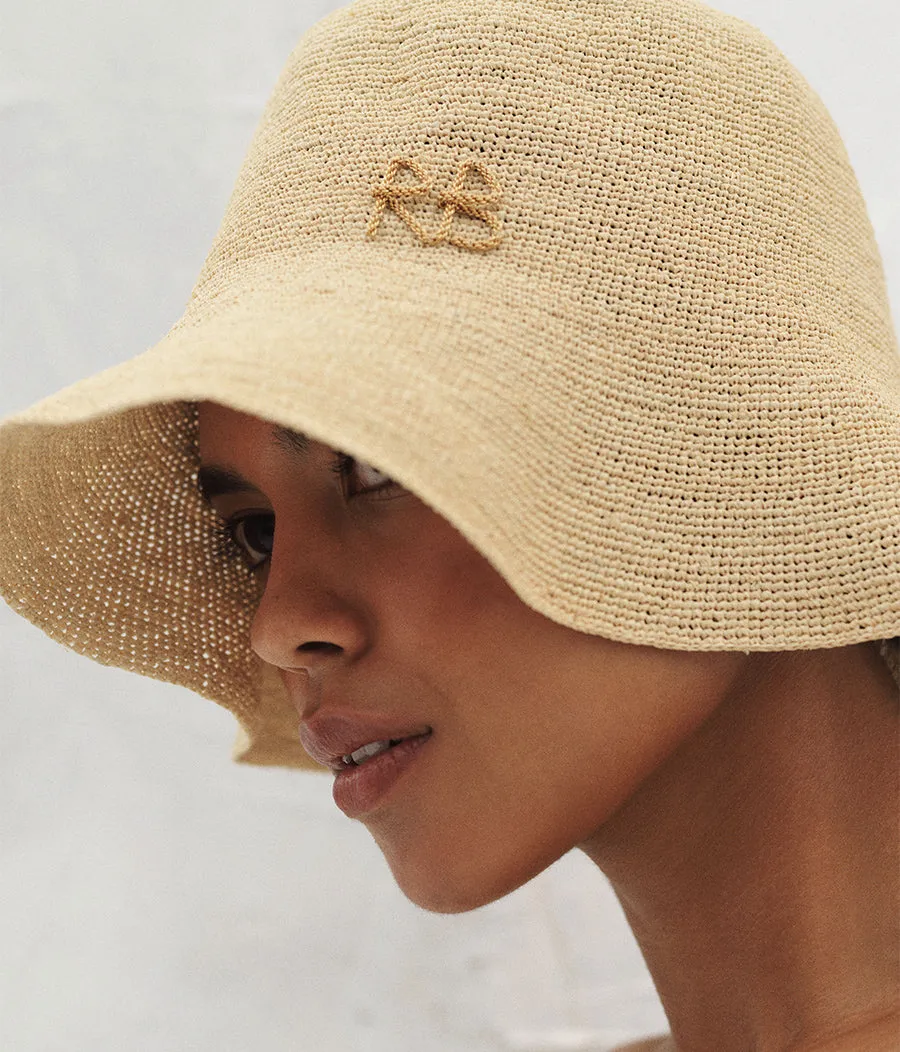 Monogram-embellished Bucket Hat