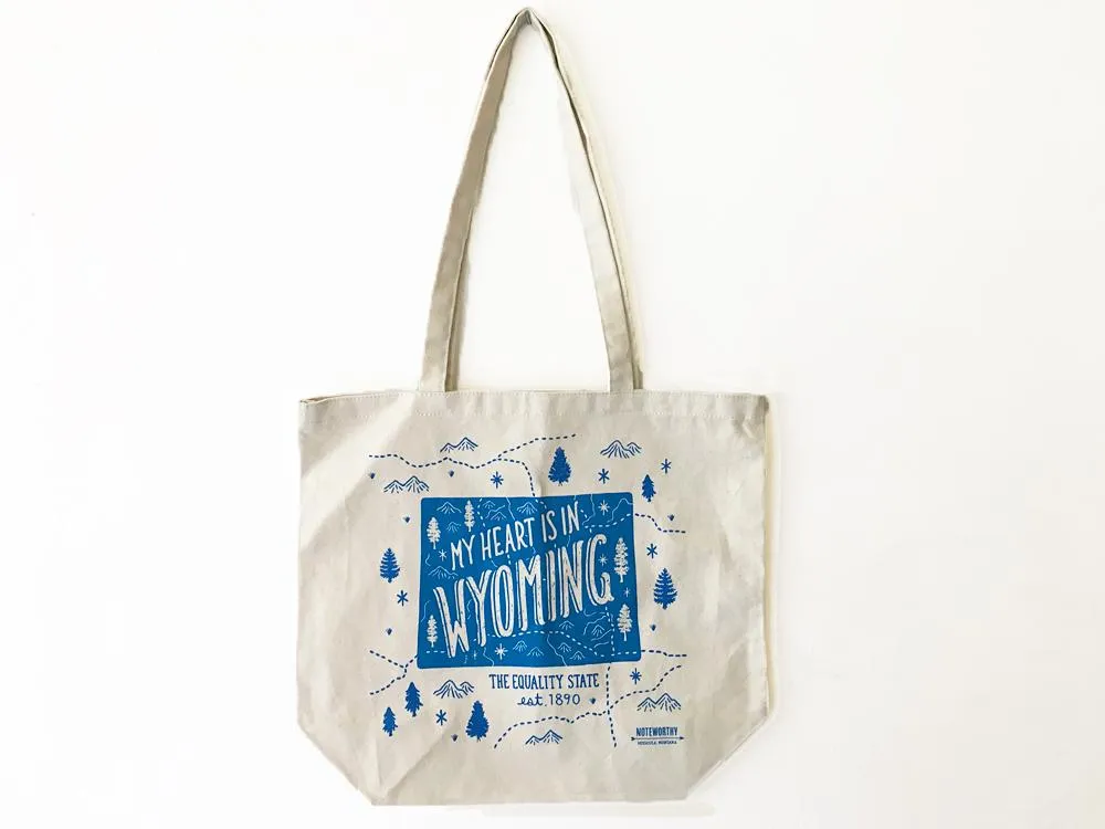 My Heart is in Wyoming, Tote Bag