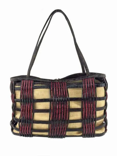 Nancy Gonzalez Woven Crocodile Leather Medium Basket Tote