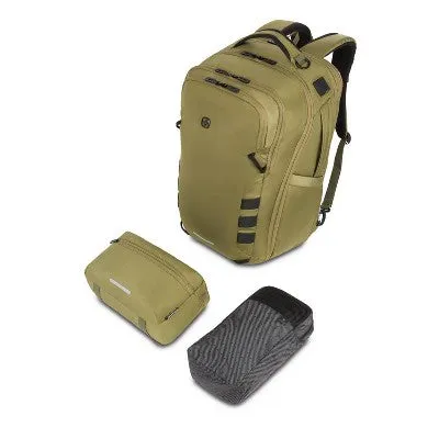 New - SWISSGEAR 45L Travel Backpack with RFID Blocking Pocket - Olive Branch