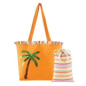 Palm Tree Beach Bag & Swimsuit Sack