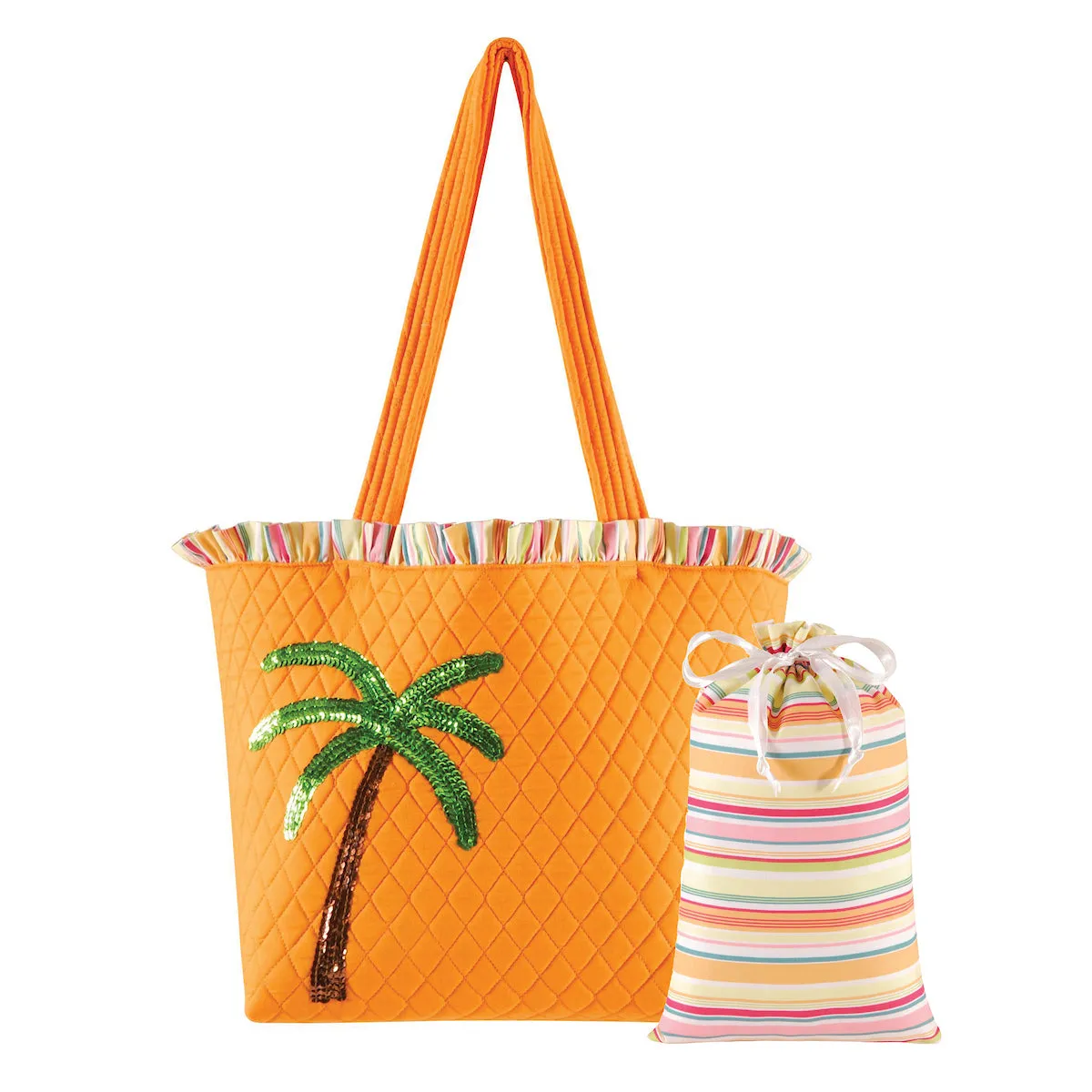 Palm Tree Beach Bag & Swimsuit Sack