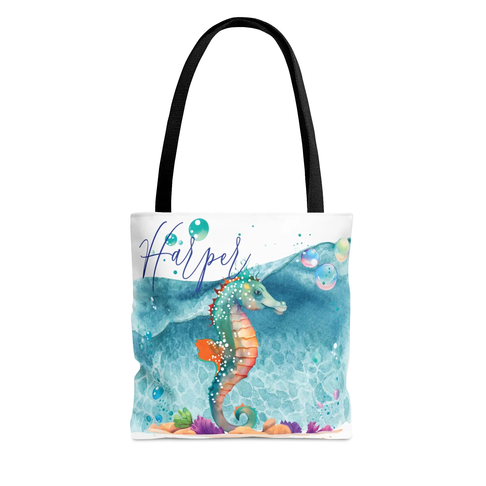 Personalised Tote Bag, Seahorse bag, Beach Tote Bag, Personalised/Non-Personalised