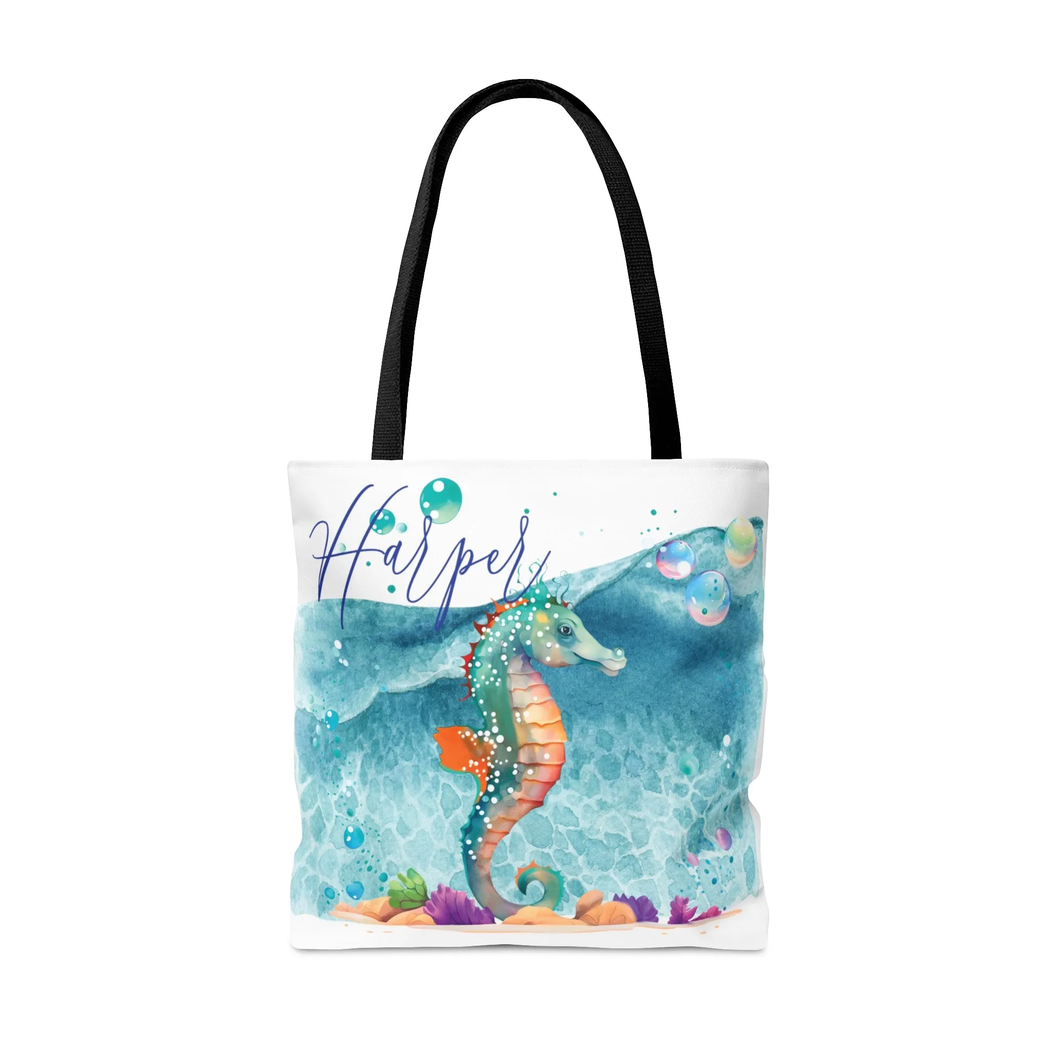 Personalised Tote Bag, Seahorse bag, Beach Tote Bag, Personalised/Non-Personalised