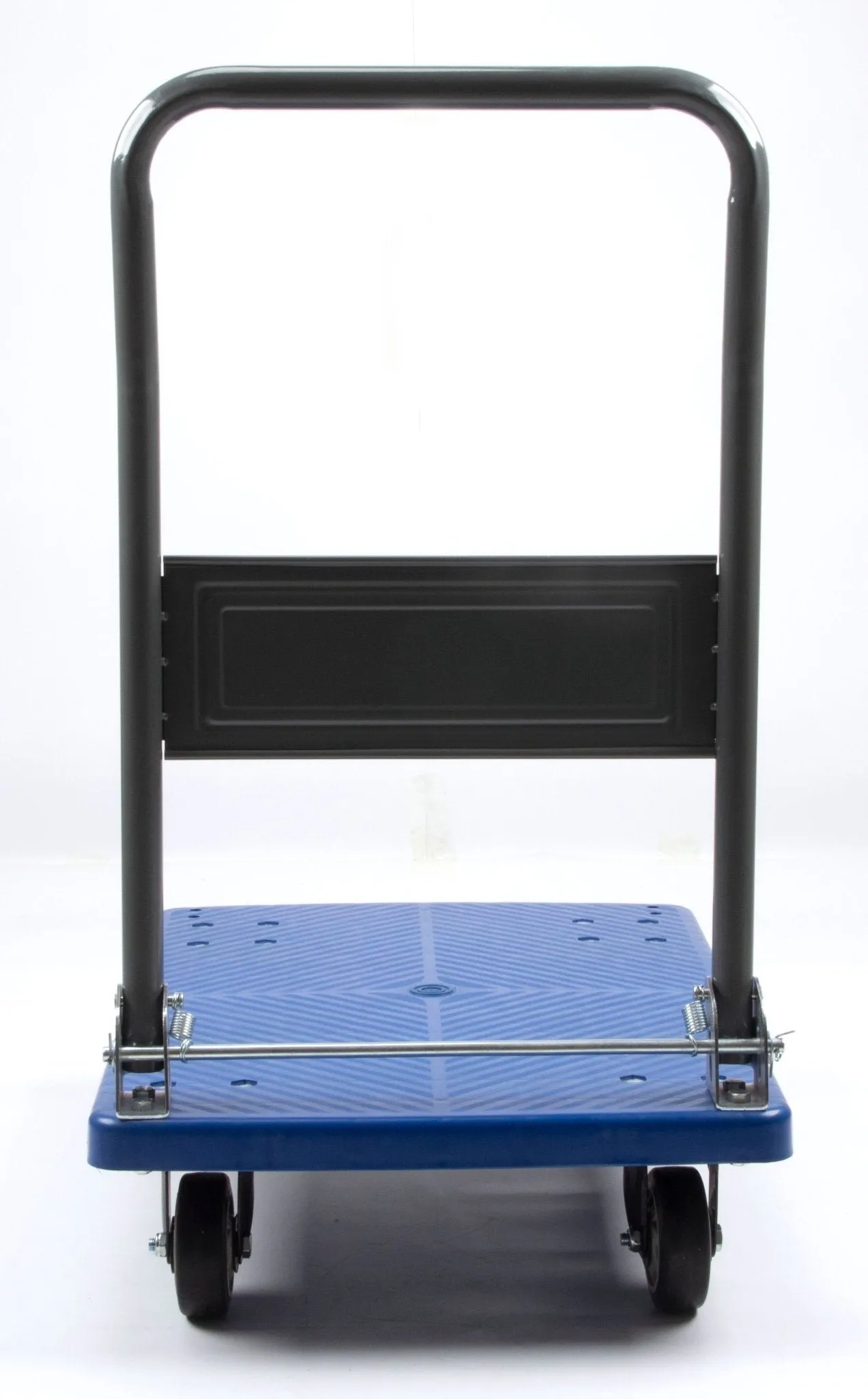 Platform Push Cart Dolly, Compact & Foldable for Easy Storage and Mobility, 330-660 lb Capacity, 360 Degree Swivel Wheels, Blue