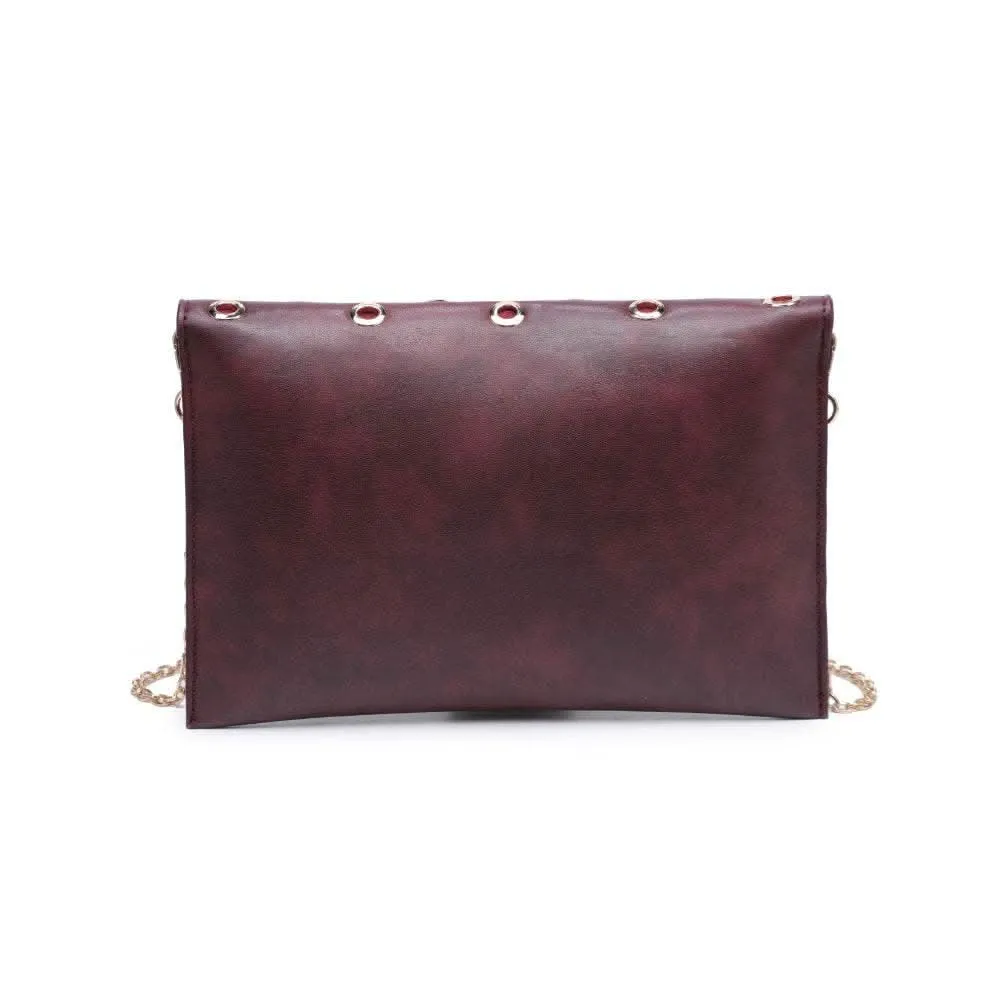 Ramona Burgundy Gromet Crossbody