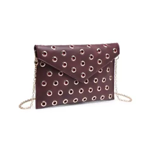 Ramona Burgundy Gromet Crossbody