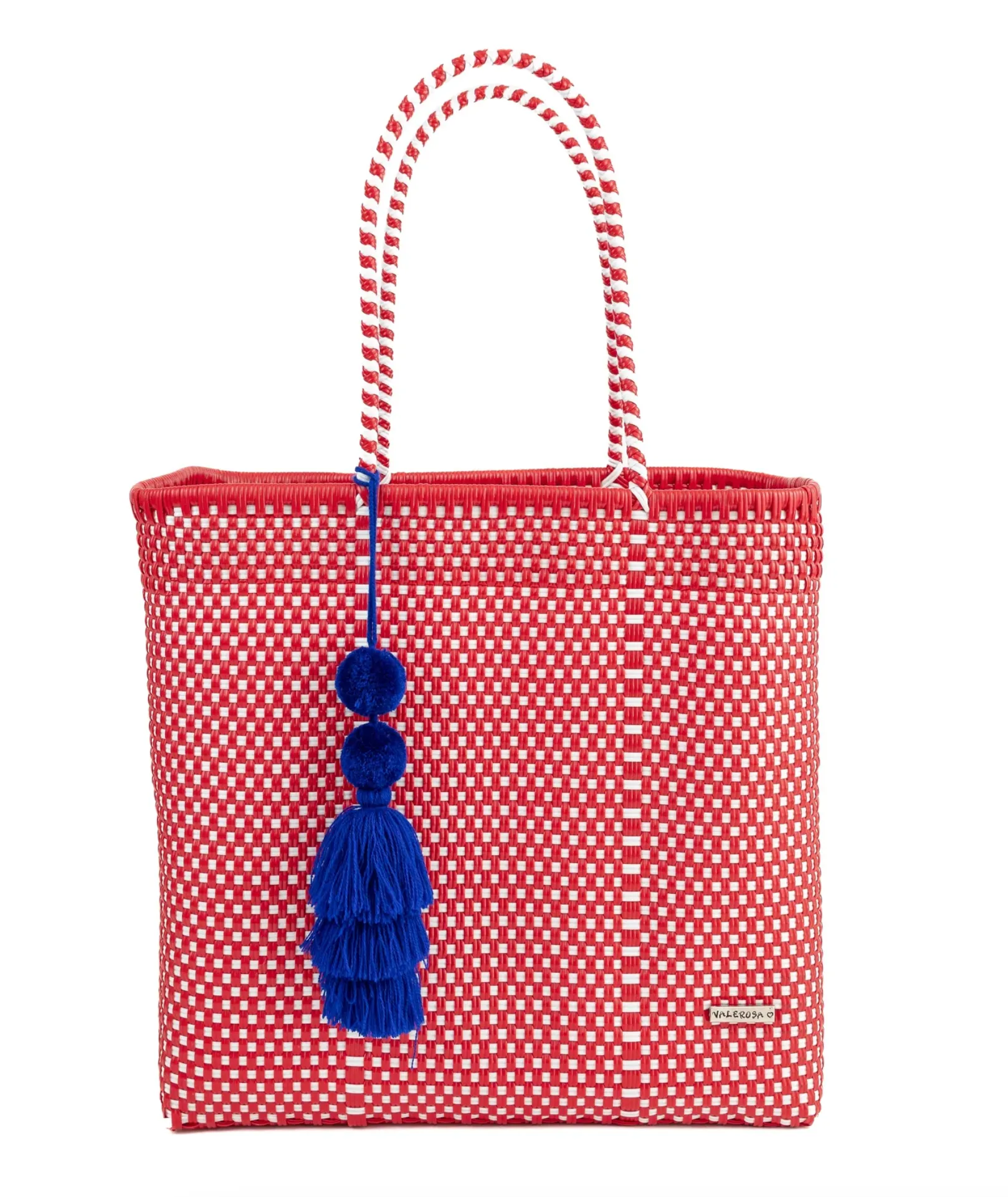 Red and White Checker Jumbo Tote