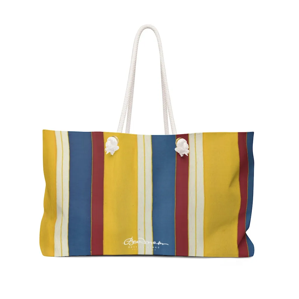 Riviera Stripe Weekender Bag