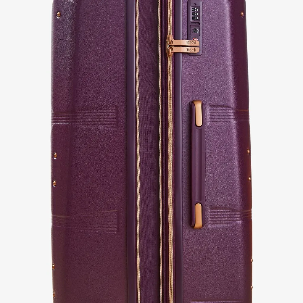 Rock Mayfair 3 Piece Hardsided Exp Luggage - Purple