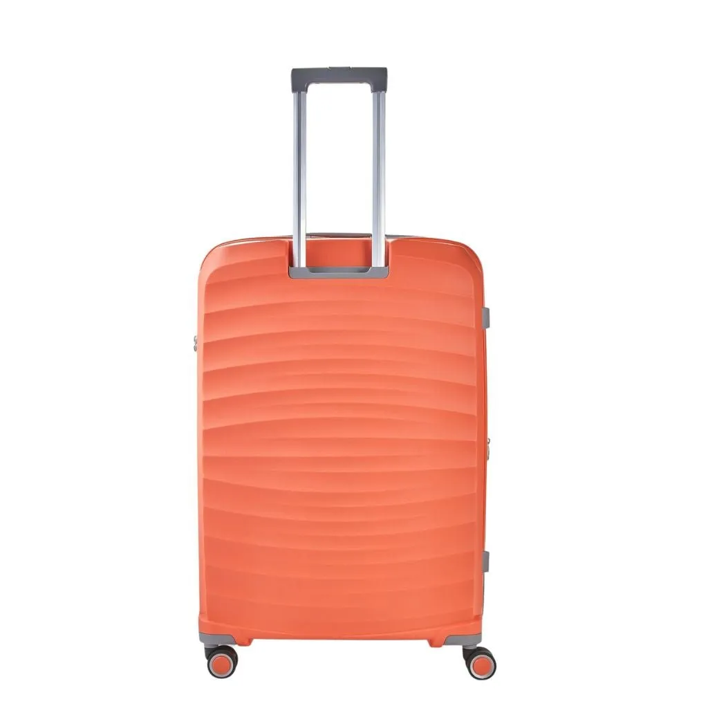 Rock Sunwave 79cm Large Expander Hardsided Luggage - Peach