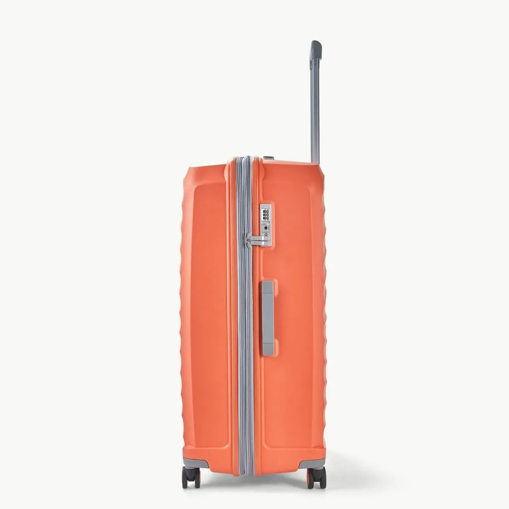 Rock Sunwave 79cm Large Expander Hardsided Luggage - Peach