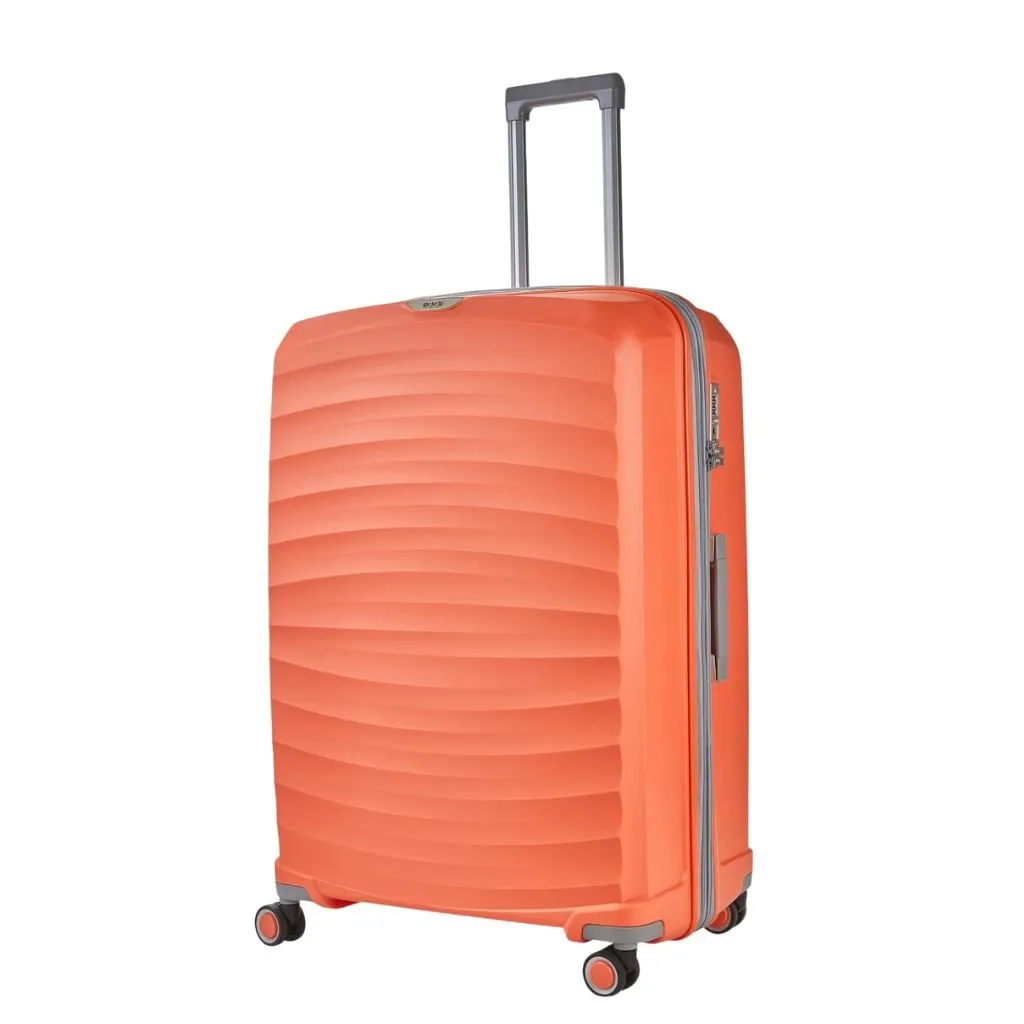 Rock Sunwave 79cm Large Expander Hardsided Luggage - Peach