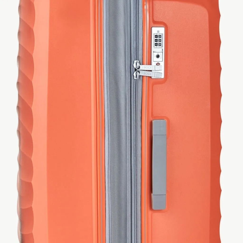 Rock Sunwave 79cm Large Expander Hardsided Luggage - Peach