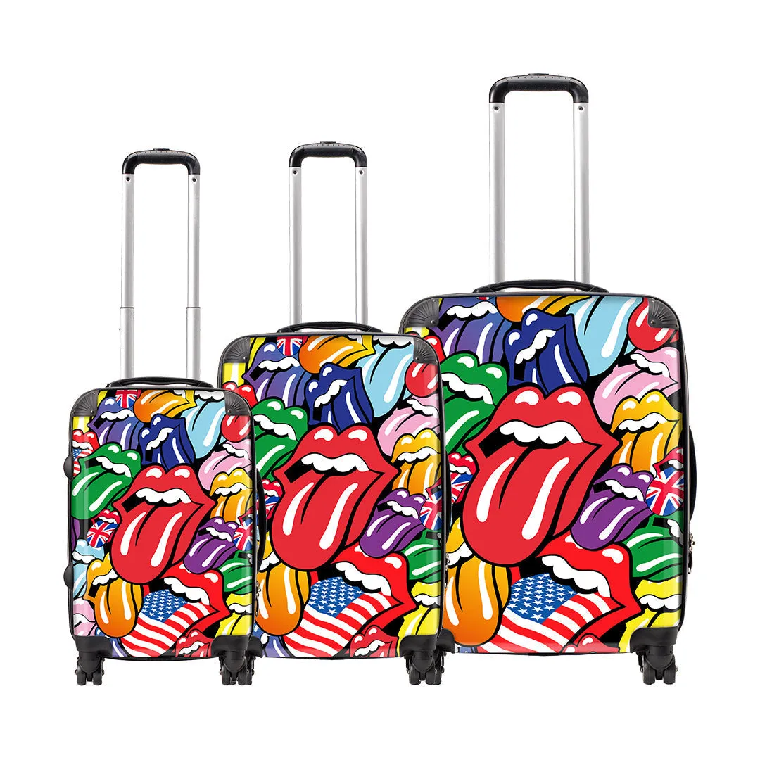 Rocksax The Rolling Stones Travel Bag Luggage - Tongues