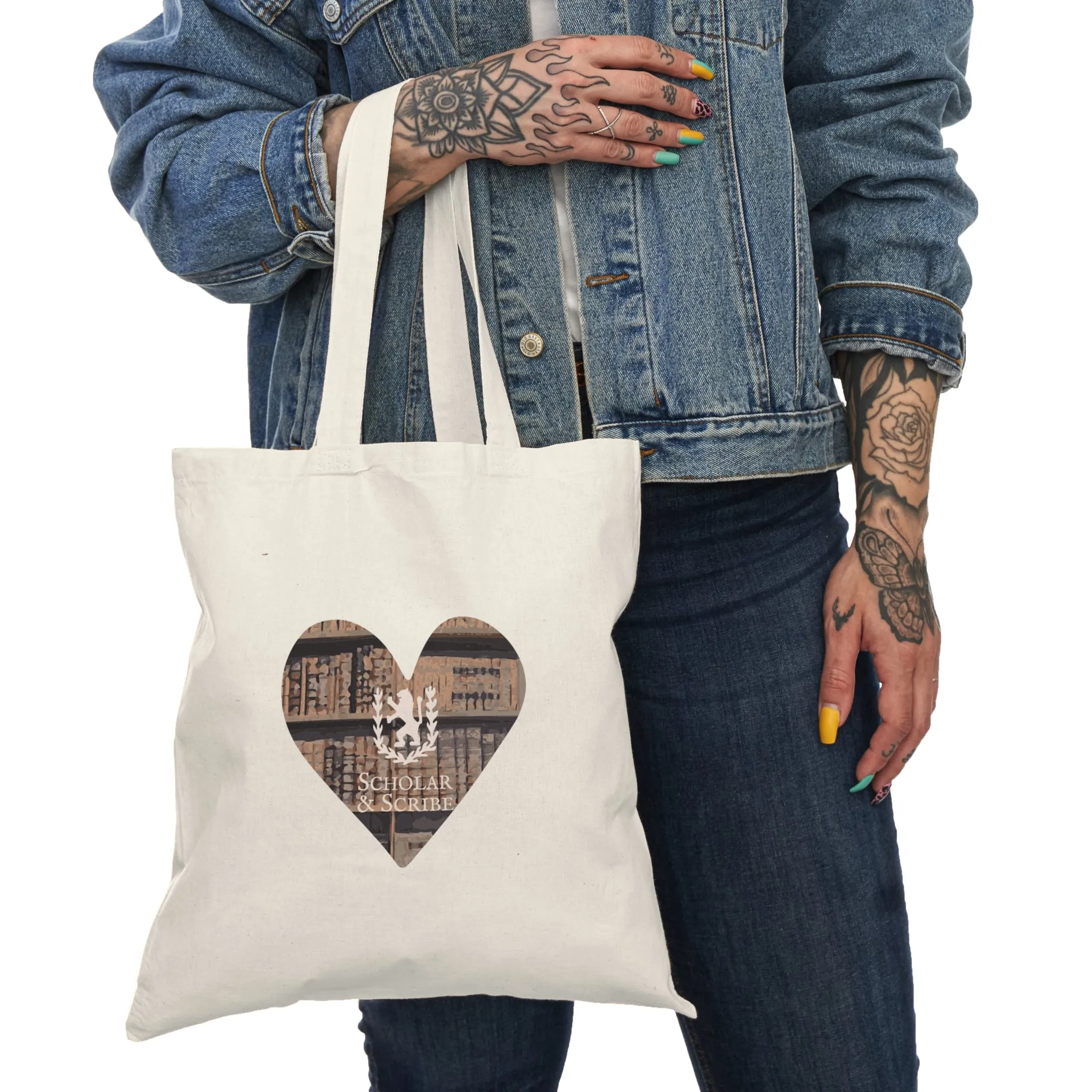 Scholar & Scribe Loves to Read Natural Tote Bag